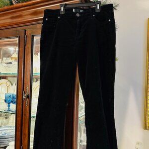 KUT From the Kloth Black Velvet/Corduroy Jeans.  Size 10.